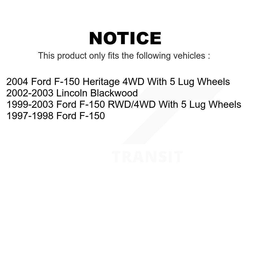 Front Rear Ceramic Brake Pads Kit For Ford F-150 Heritage Lincoln Blackwood KTC-100359
