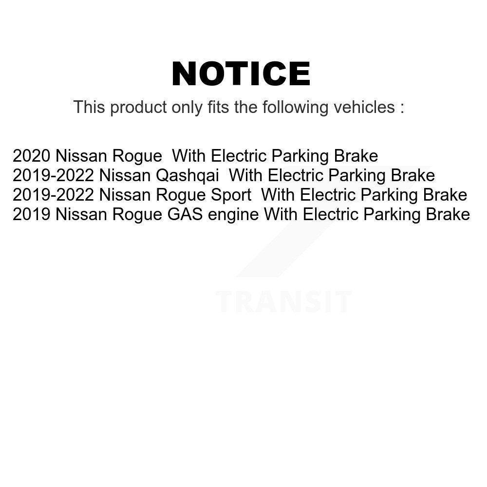 Front Rear Ceramic Brake Pads Kit For Nissan Rogue Sport Qashqai With Electric Parking KTC-100664