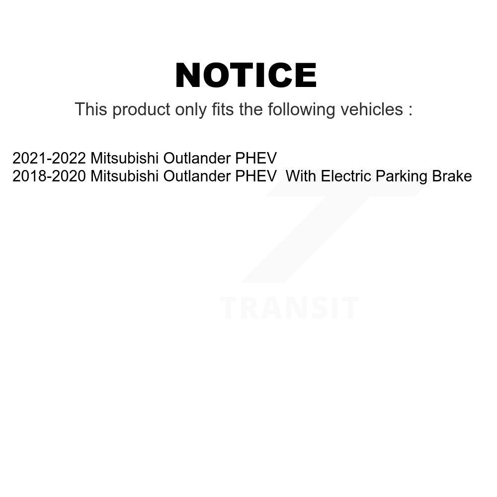 Front Rear Ceramic Brake Pads Kit For Mitsubishi Outlander PHEV KTC-100719