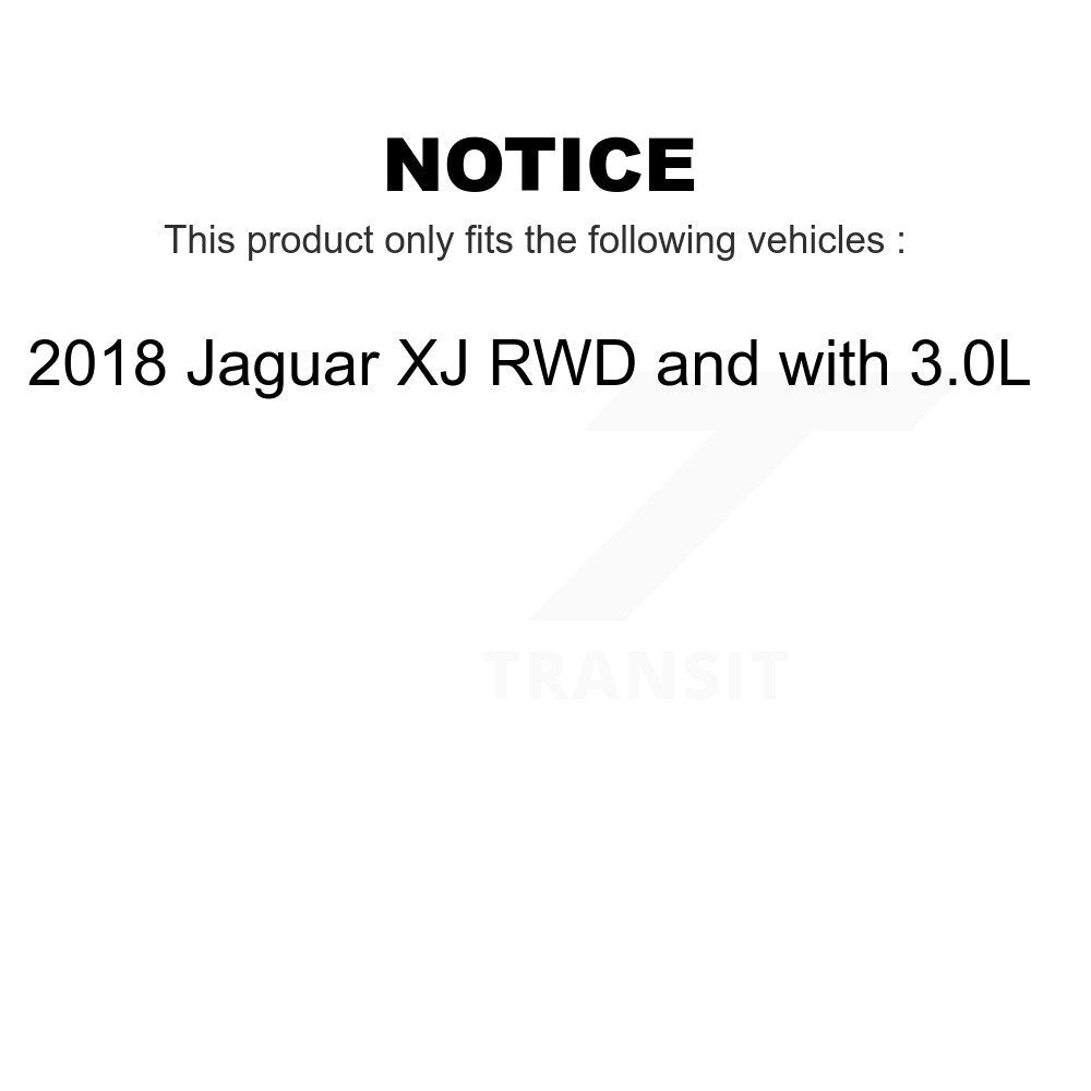 Front Rear Ceramic Brake Pads Kit For 2018 Jaguar XJ RWD with 3.0L KTC-100751