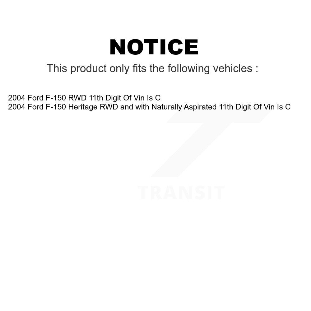 Front Suspension Control Arm And Ball Joint Assembly Stabilizer Bar Link Kit For 2004-2004 Ford F-150 Heritage 11th Digit Of Vin Is C KTR-100049