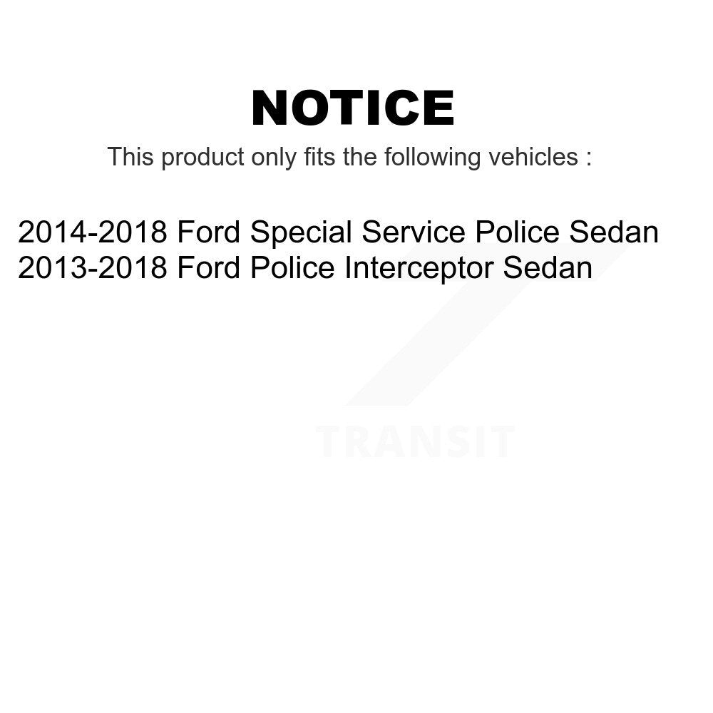 Front Suspension Control Arm And Ball Joint Assembly Steering Tie Rod End Stabilizer Bar Link Kit (8Pc) For Ford Police Interceptor Sedan Special Service KTR-100477