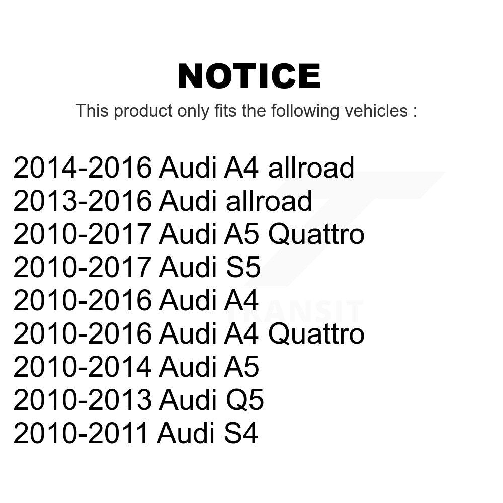 Front Suspension Control Arm And Ball Joint Assembly Steering Tie Rod End Stabilizer Bar Link Kit (8Pc) For Audi A4 Q5 A5 Quattro S5 allroad S4 KTR-100634