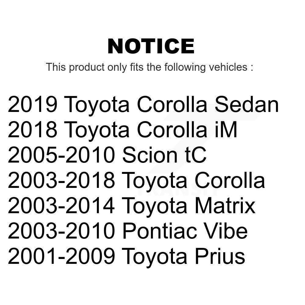 Front Suspension Stabilizer Bar Link Pair For Toyota Corolla Prius Matrix Pontiac Vibe Scion tC iM KTR-100753