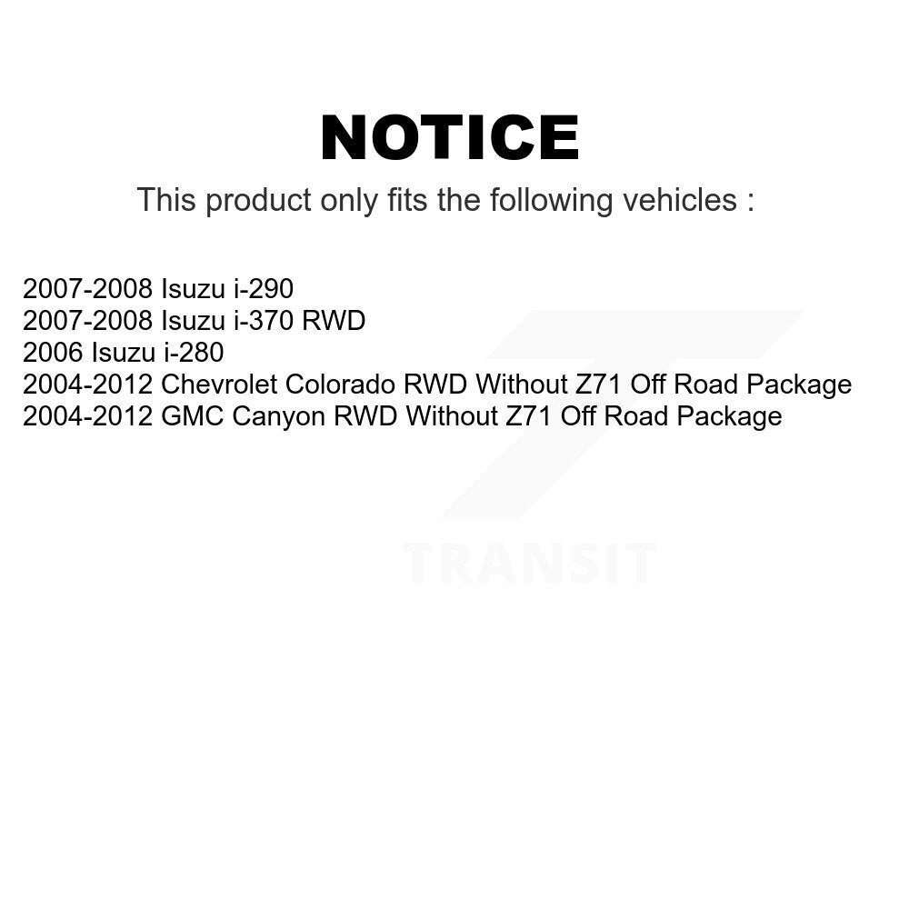 Front Suspension Stabilizer Bar Link Pair For Chevrolet Colorado GMC Canyon Isuzu i-290 i-280 i-370 KTR-100785