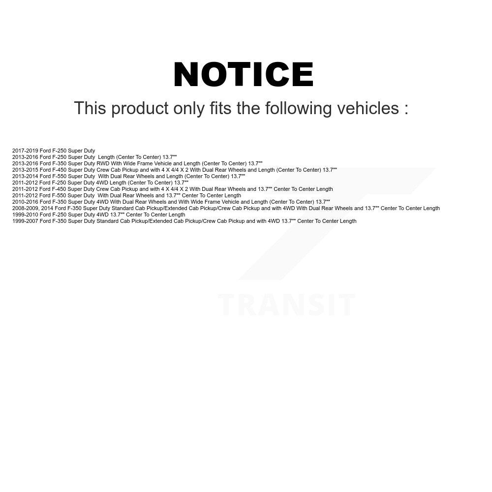 Rear Suspension Stabilizer Bar Link Pair For Ford F-250 Super Duty F-350 F-450 F-550 KTR-100967