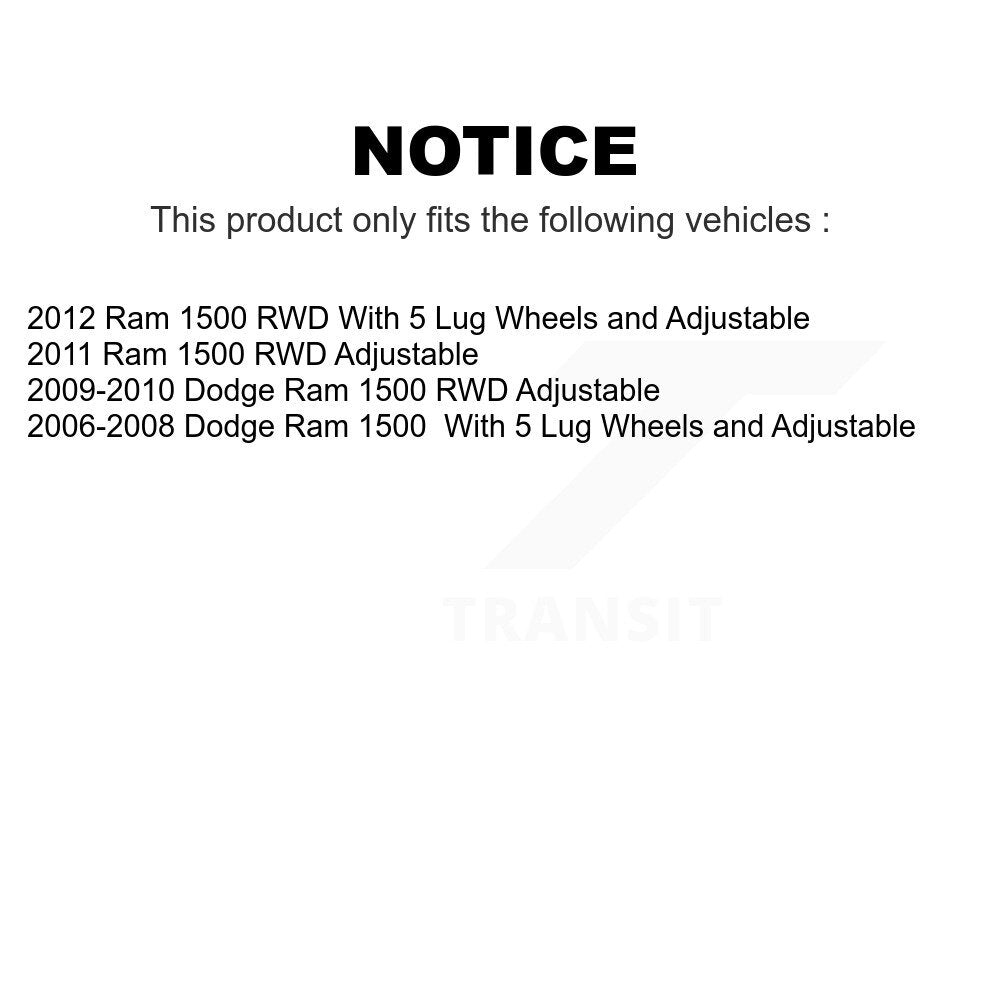 Front Suspension Ball Joints Kit For Dodge Ram 1500 KTR-101763