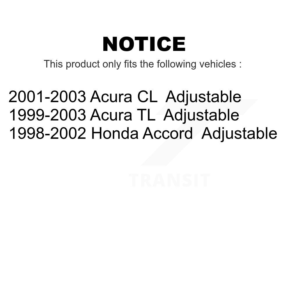 Front Suspension Ball Joints Kit For Honda Accord Acura TL CL Adjustable KTR-101844