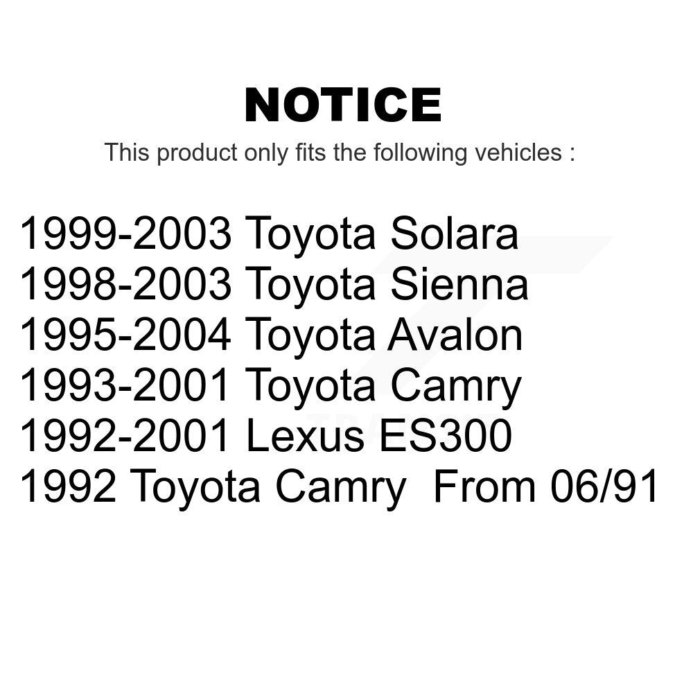 Front Steering Tie Rod End Kit For Toyota Camry Avalon Sienna Lexus ES300 Solara KTR-101870