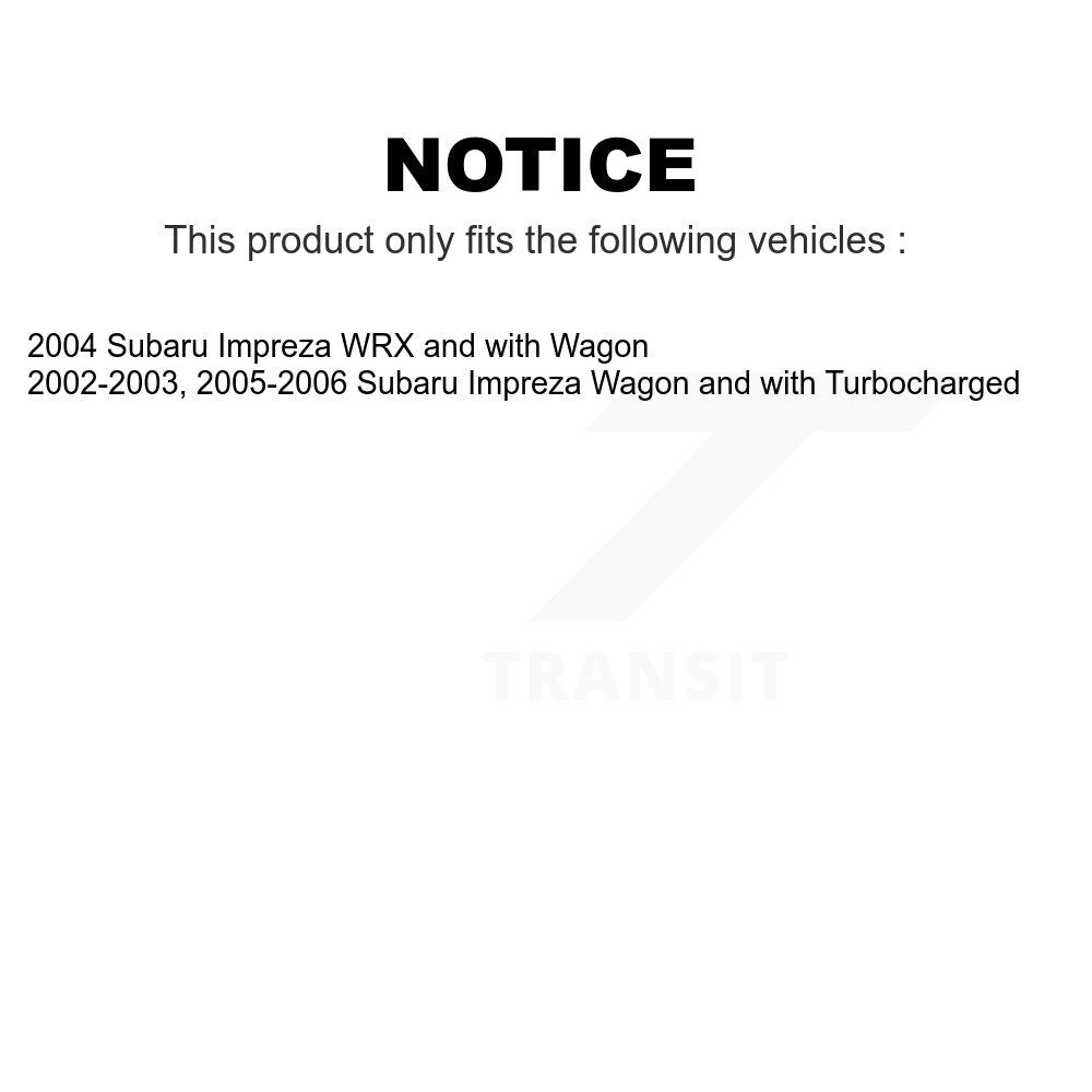 Front Rear Suspension Stabilizer Bar Link Kit For Subaru Impreza KTR-102115