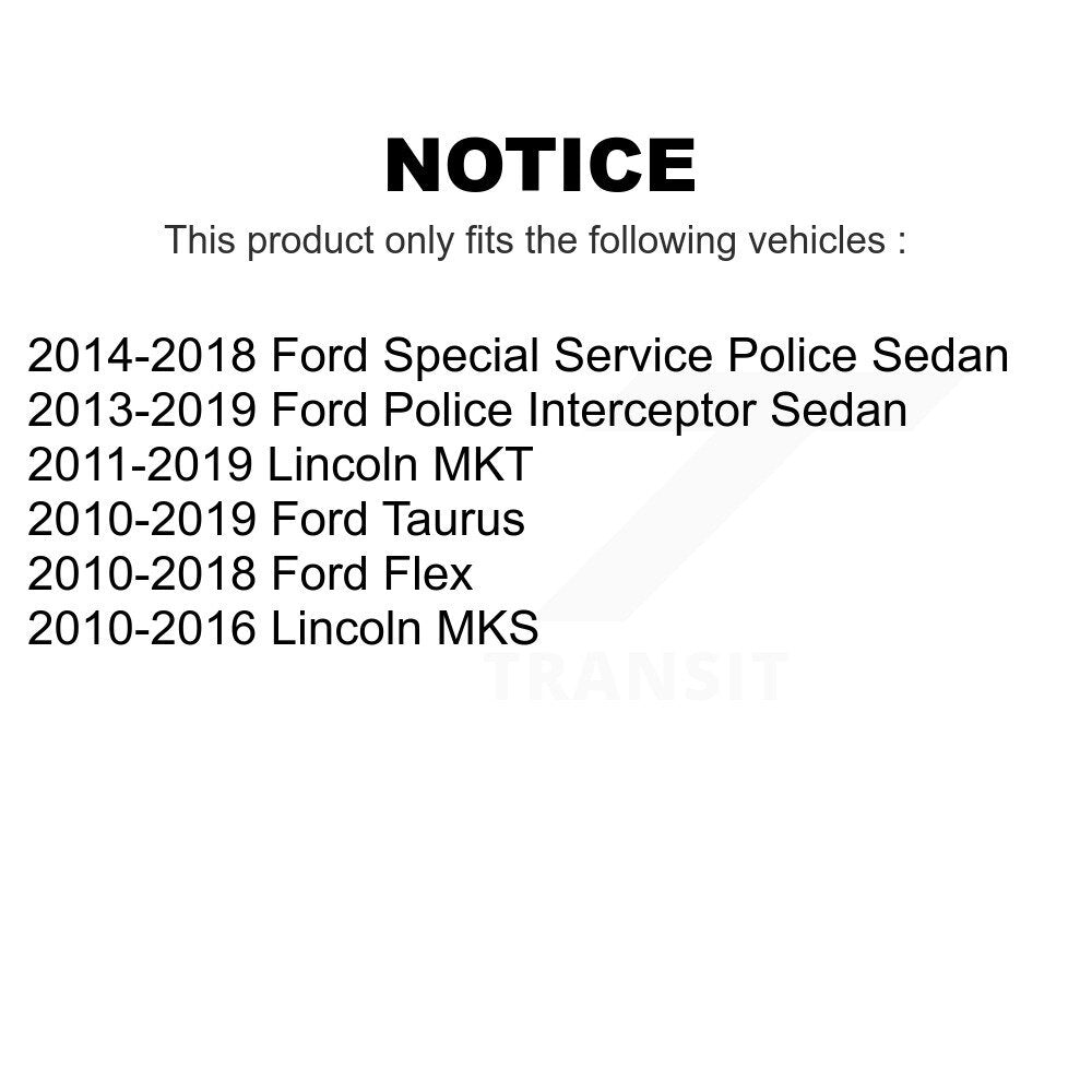 Front Rear Suspension Stabilizer Bar Link Kit For Ford Taurus Flex Lincoln MKS Police Interceptor Sedan MKT Special Service KTR-102172
