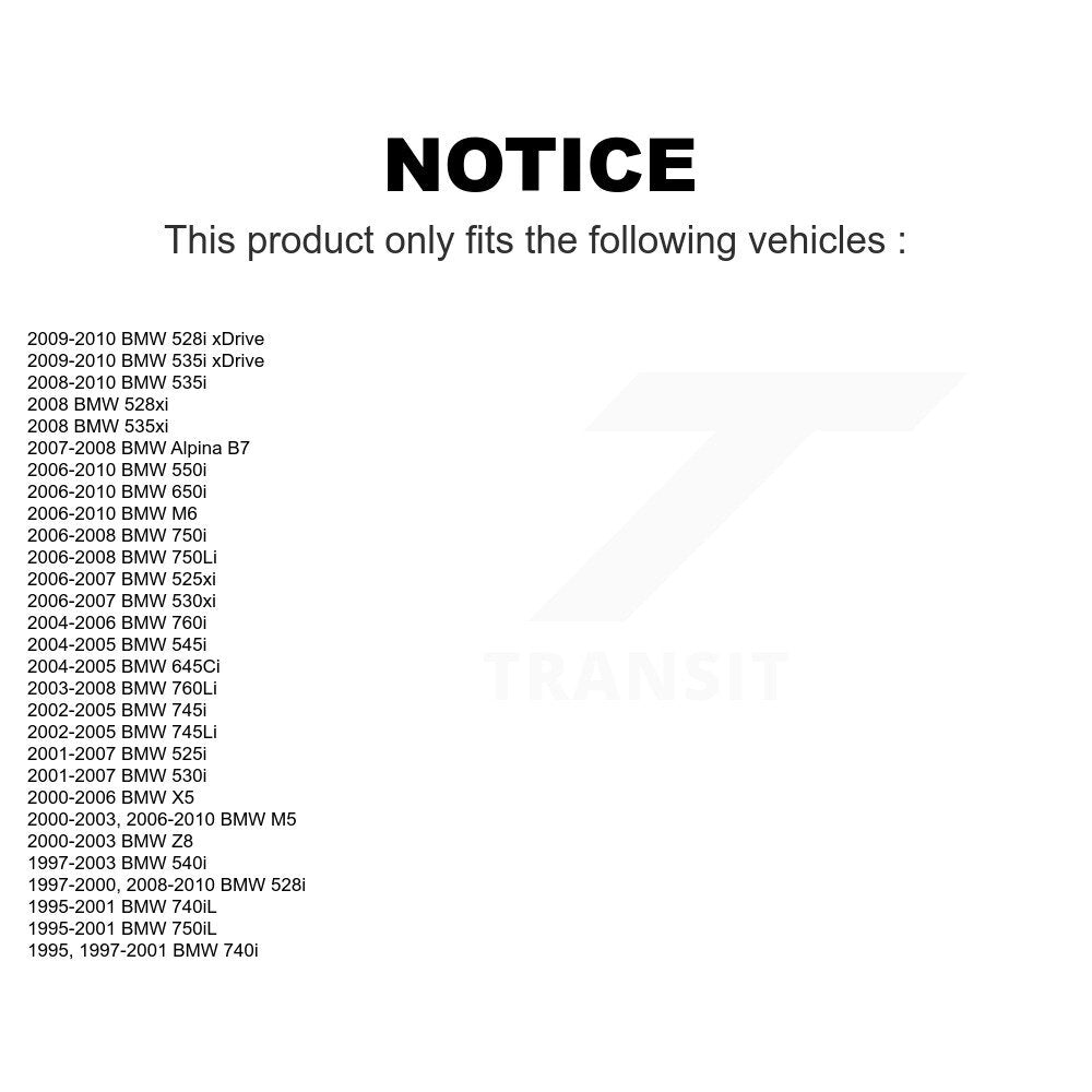 Rear Arm To Knuckle Lower Outer Suspension Control Bushing Pair For BMW X5 528i 530i 525i 750Li 650i 740iL 540i 535i 745Li 530xi 550i 750i M5 535xi 745i xDrive 645Ci 740i 528xi 545i 525xi M6 750iL 760Li Z8 Alpina B7 760i KTR-102224