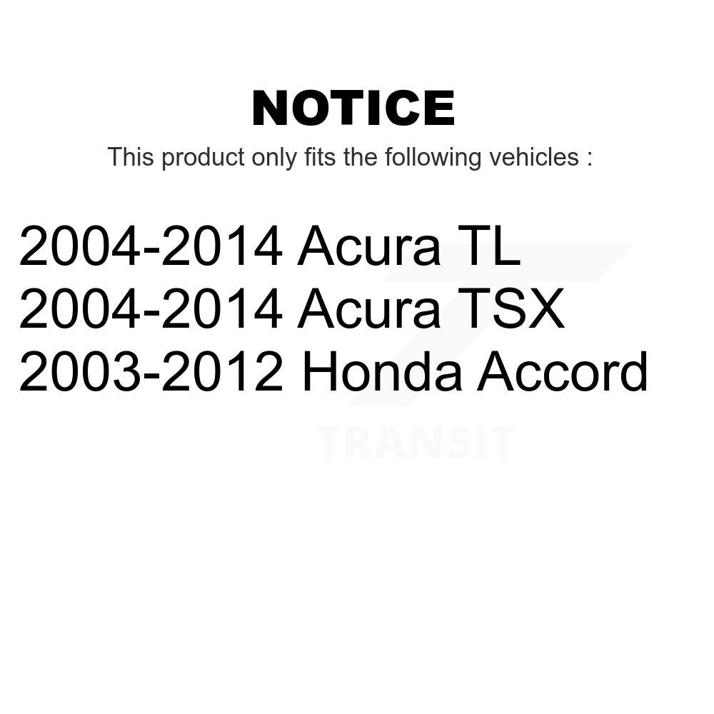 Front Lower Outer Suspension Control Arm Bushing Pair For Honda Accord Acura TL TSX KTR-102255