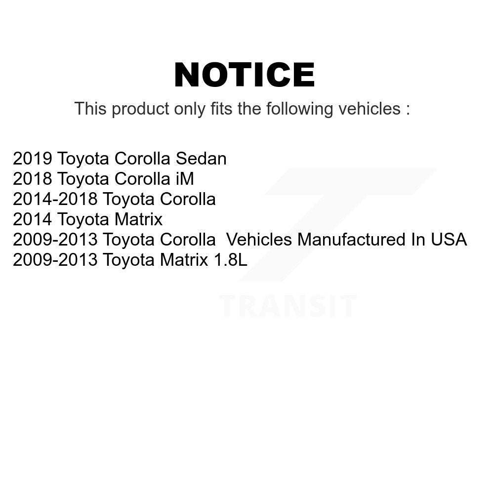 Front Suspension Ball Joint And Tie Rod End Kit For Toyota Corolla Matrix iM KTR-102298