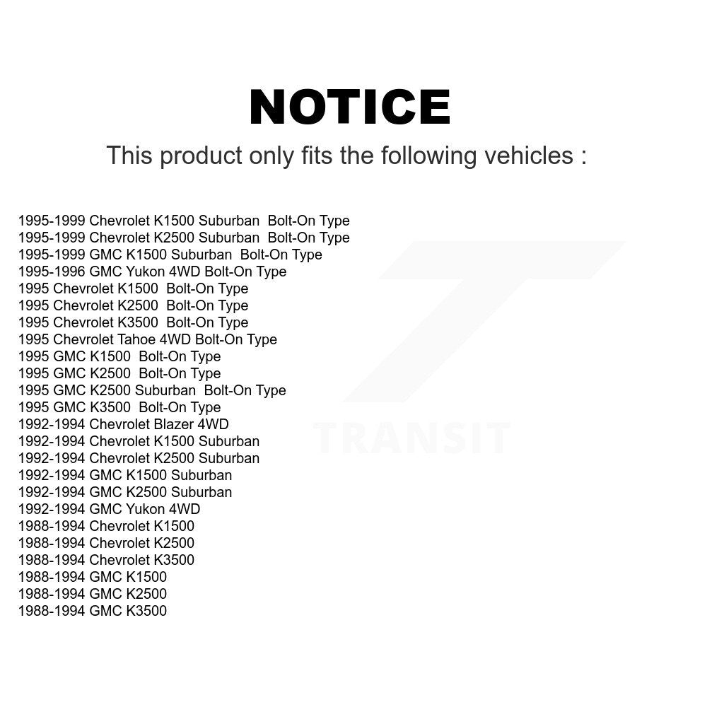 Front Suspension Ball Joint And Tie Rod End Kit For Chevrolet K1500 GMC Suburban K2500 K3500 Yukon Tahoe Blazer KTR-102352