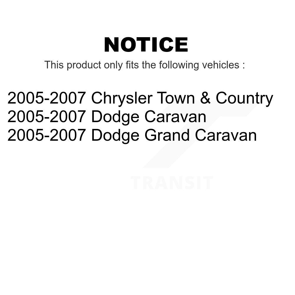 Front Suspension Ball Joint And Tie Rod End Kit For 2005-2007 Dodge Grand Caravan Chrysler Town & Country KTR-102375