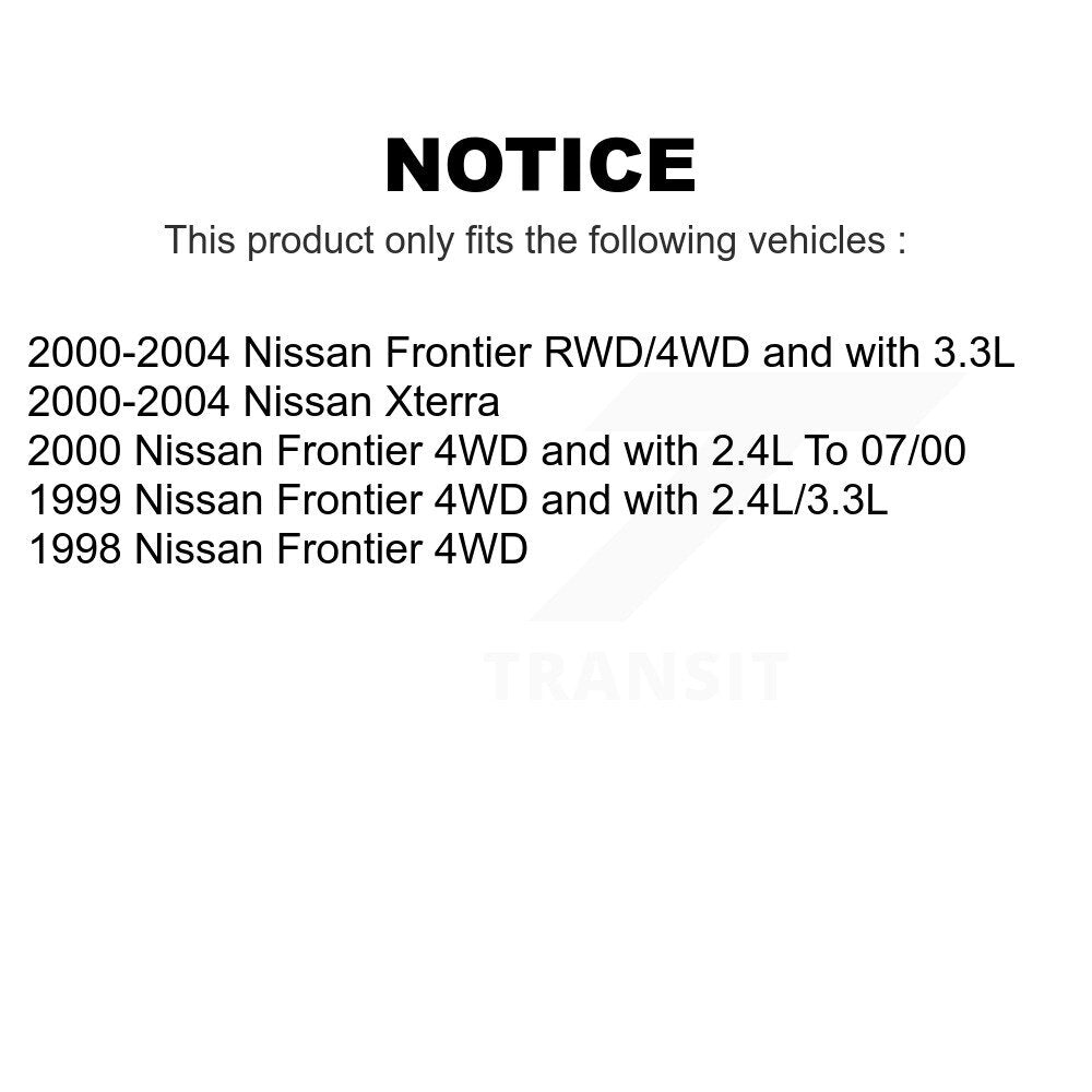 Front Suspension Ball Joint And Tie Rod End Kit For Nissan Frontier Xterra KTR-102392