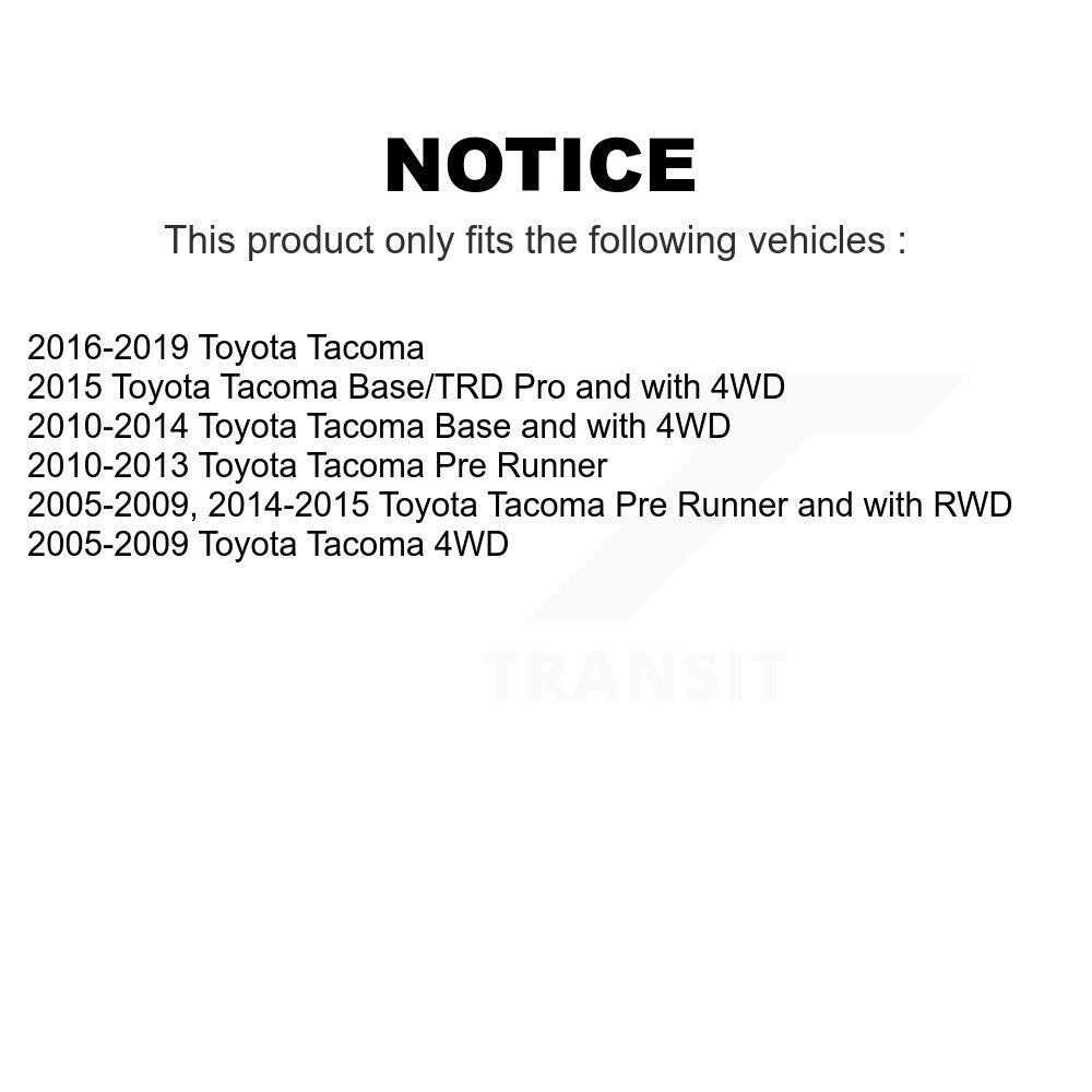 Front Suspension Ball Joint And Tie Rod End Kit For Toyota Tacoma KTR-102401