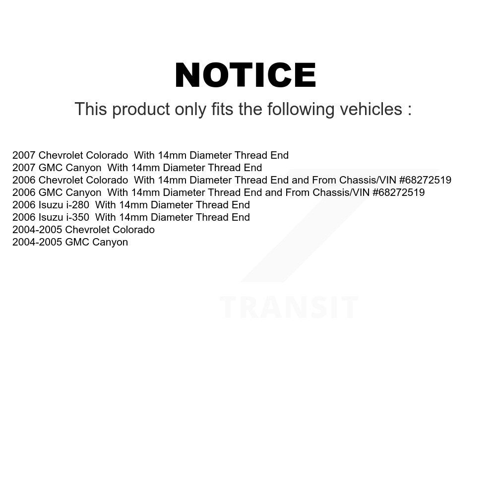 Front Suspension Ball Joint And Tie Rod End Kit For Chevrolet Colorado GMC Canyon Isuzu i-280 i-350 KTR-102407