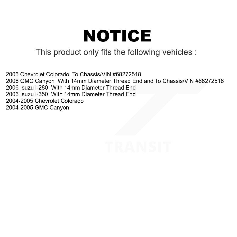 Front Suspension Ball Joint And Tie Rod End Kit For Chevrolet Colorado GMC Canyon Isuzu i-280 i-350 KTR-102408
