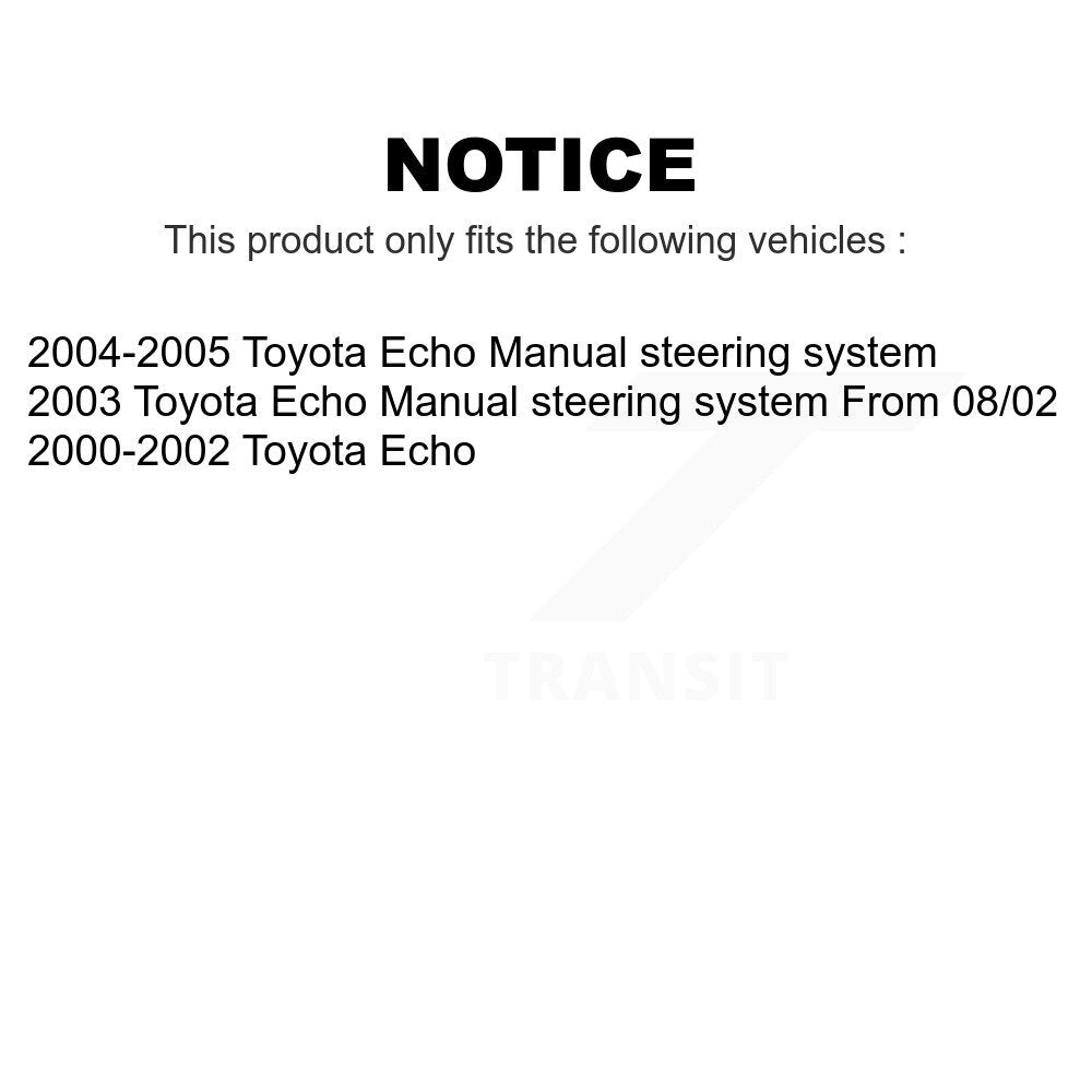 Front Suspension Ball Joint And Tie Rod End Kit For Toyota Echo KTR-102460