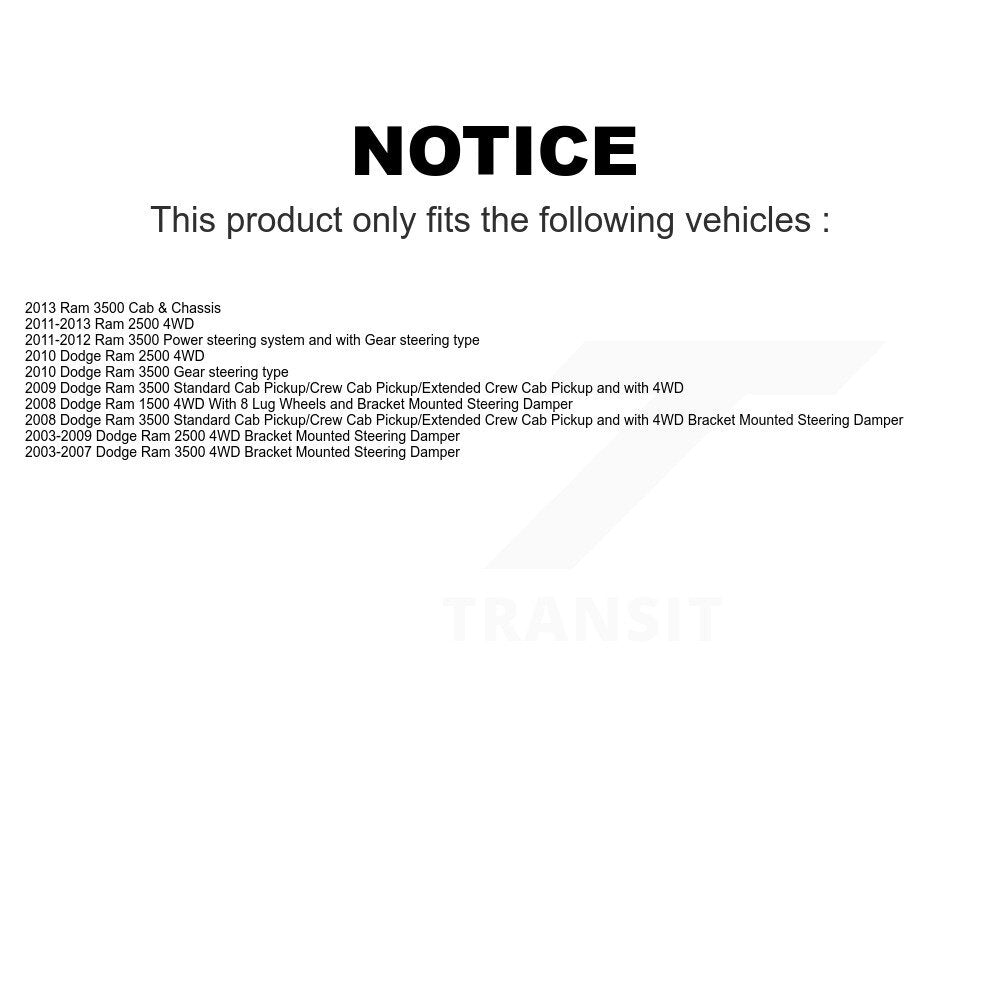 Front Suspension Ball Joint And Tie Rod End Kit For Dodge Ram 2500 3500 1500 KTR-102501