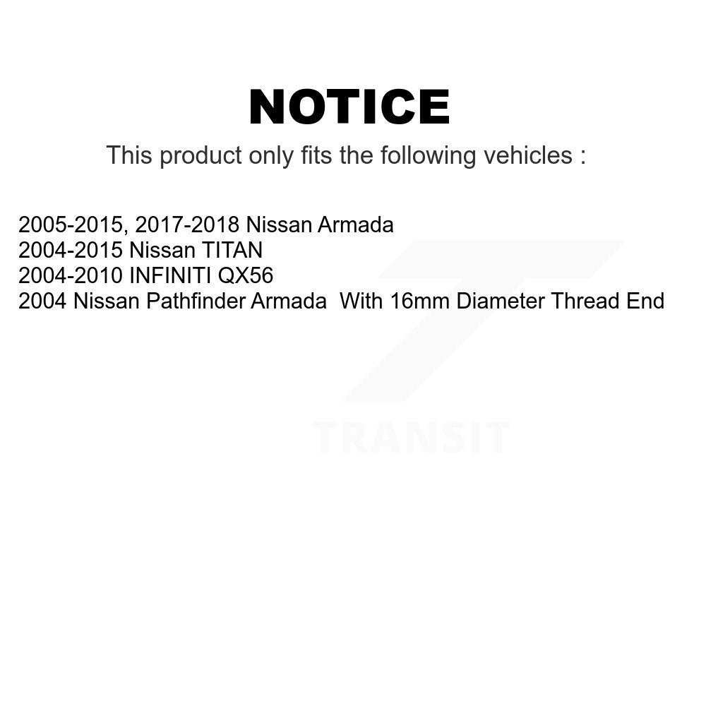 Front Suspension Ball Joint And Tie Rod End Kit For Nissan Titan Armada INFINITI QX56 Pathfinder TITAN KTR-102518