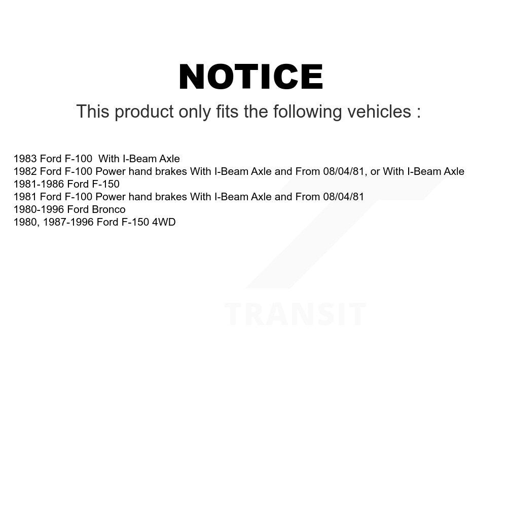 Front Suspension Ball Joint And Tie Rod End Kit For Ford F-150 Bronco F-100 KTR-102529
