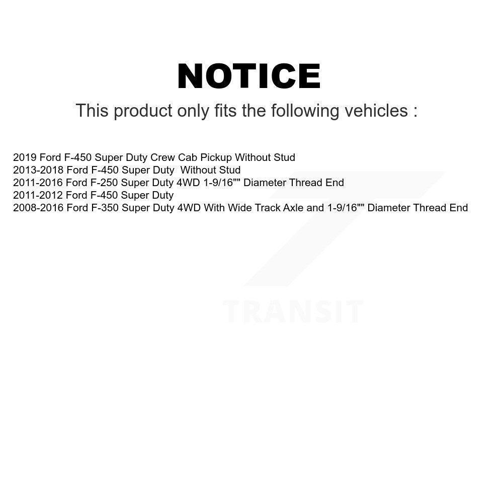 Front Suspension Ball Joint And Tie Rod End Kit For Ford F-250 Super Duty F-350 F-450 KTR-102535