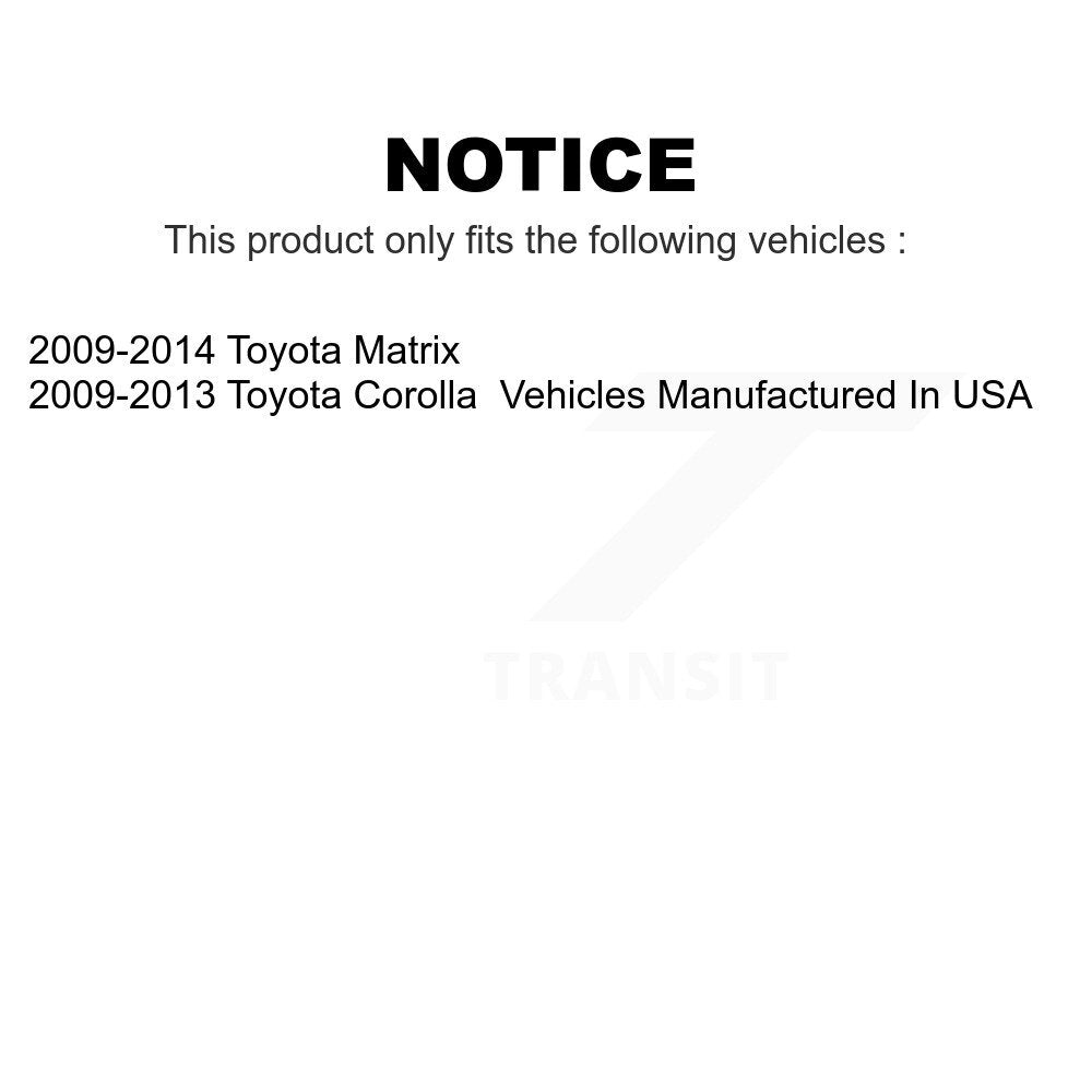 Front Suspension Control Arm And Tie Rod End Kit For Toyota Corolla Matrix KTR-102565