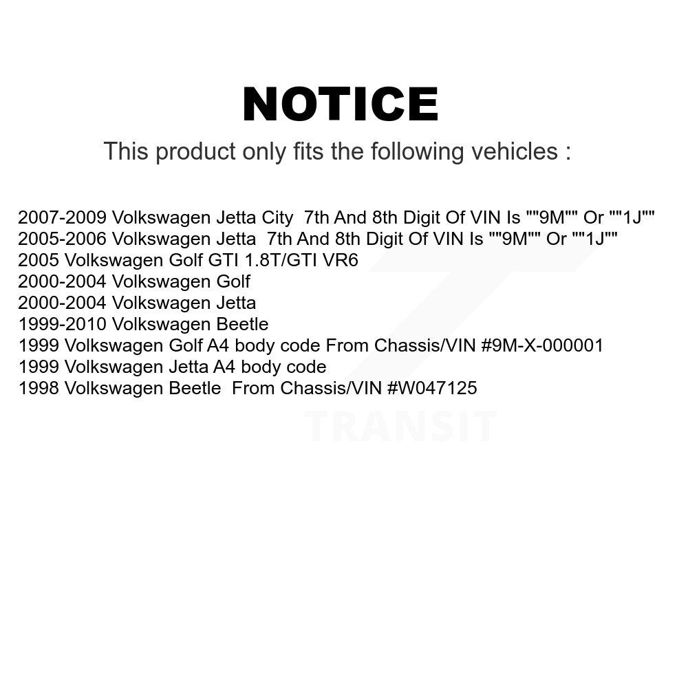 Front Suspension Control Arm And Tie Rod End Kit For Volkswagen Jetta Beetle Golf City KTR-102602