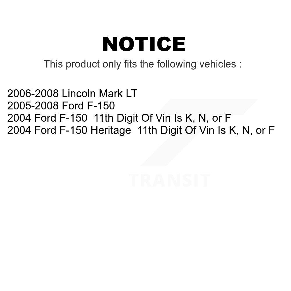 Front Suspension Control Arm Kit For Ford F-150 Heritage Lincoln Mark LT KTR-102829
