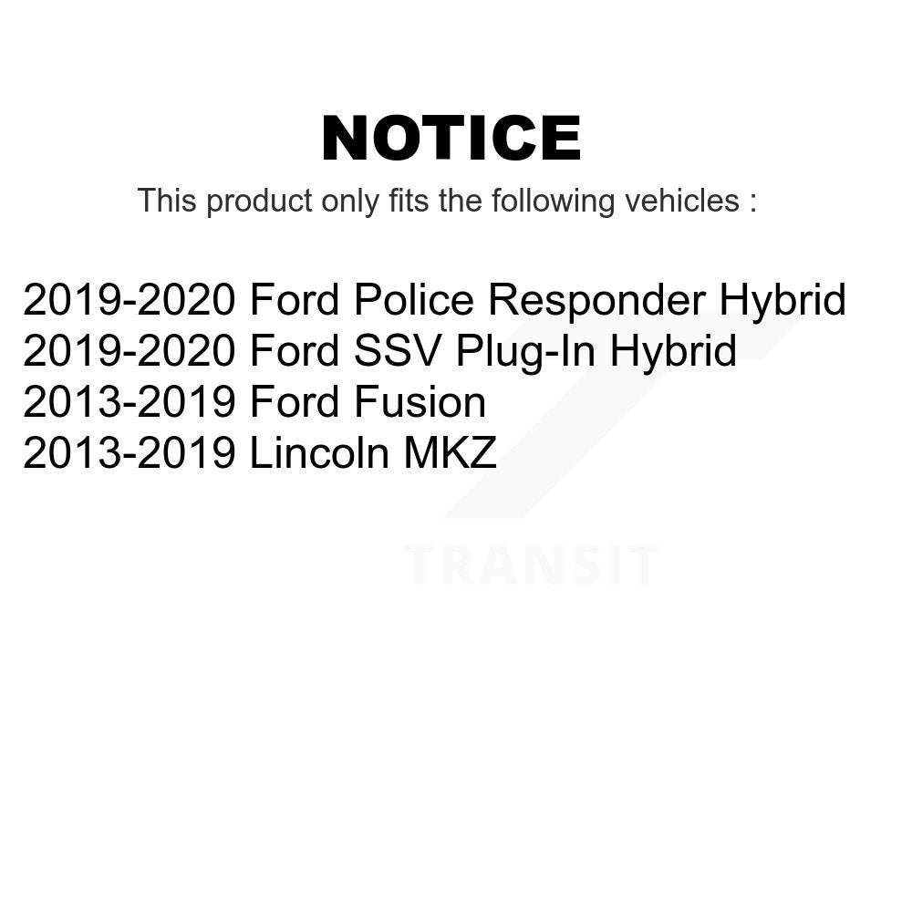 Front Suspension Control Arm And Ball Joint Assembly Kit For Ford Fusion Lincoln MKZ Police Responder Hybrid SSV Plug-In KTR-102933