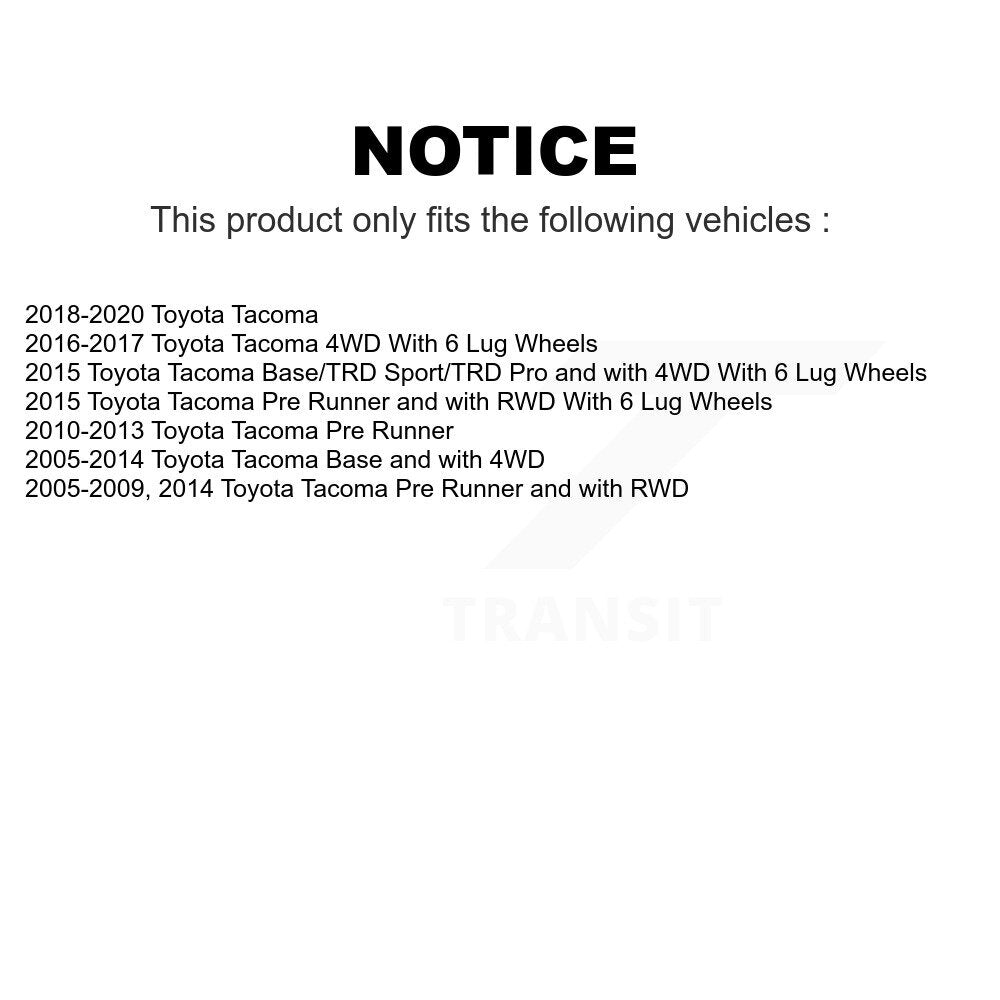 Front Suspension Control Arm And Ball Joint Assembly Stabilizer Bar Link Kit For Toyota Tacoma KTR-103094