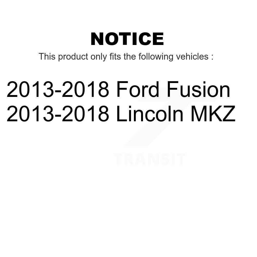 Front Suspension Control Arm And Ball Joint Assembly Steering Tie Rod End Stabilizer Bar Link Kit (8Pc) For 2013-2018 Ford Fusion Lincoln MKZ KTR-103239