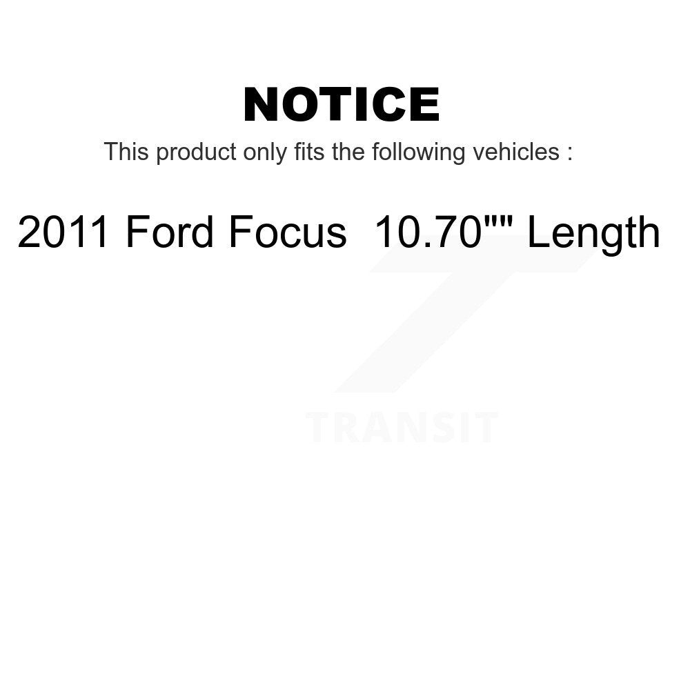 Front Rear Suspension Stabilizer Bar Link Kit For 2011 Ford Focus 10.70" Length KTR-103286