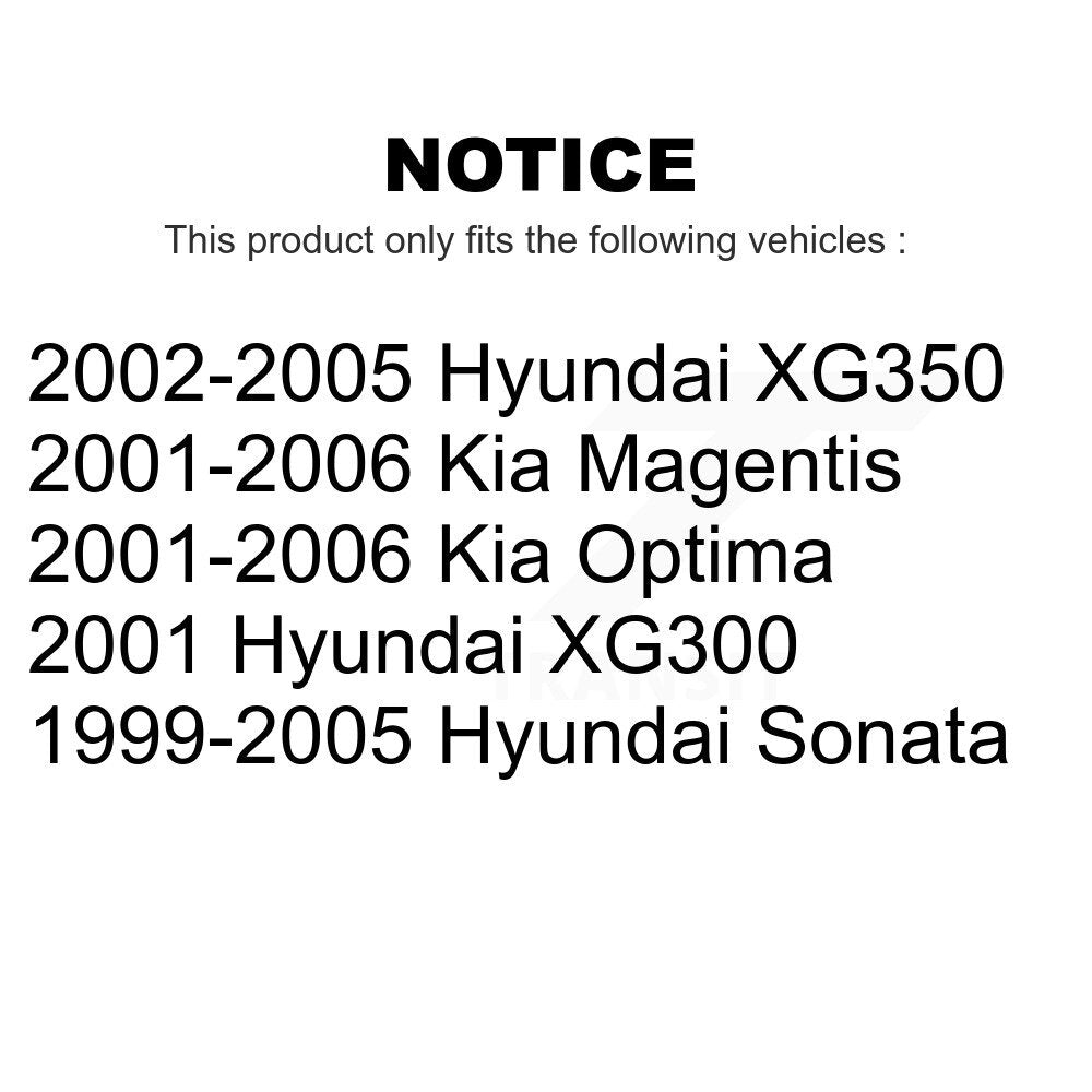Front Suspension Control Arms And Lower Ball Joints Kit For Hyundai Sonata Kia Optima XG350 XG300 Magentis KTR-103355