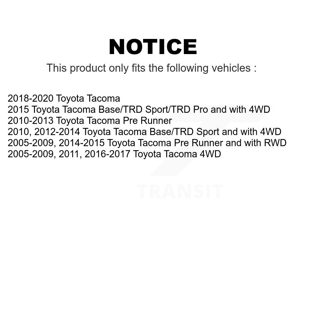 Front Suspension Control Arms And Lower Ball Joints Kit For Toyota Tacoma KTR-103370