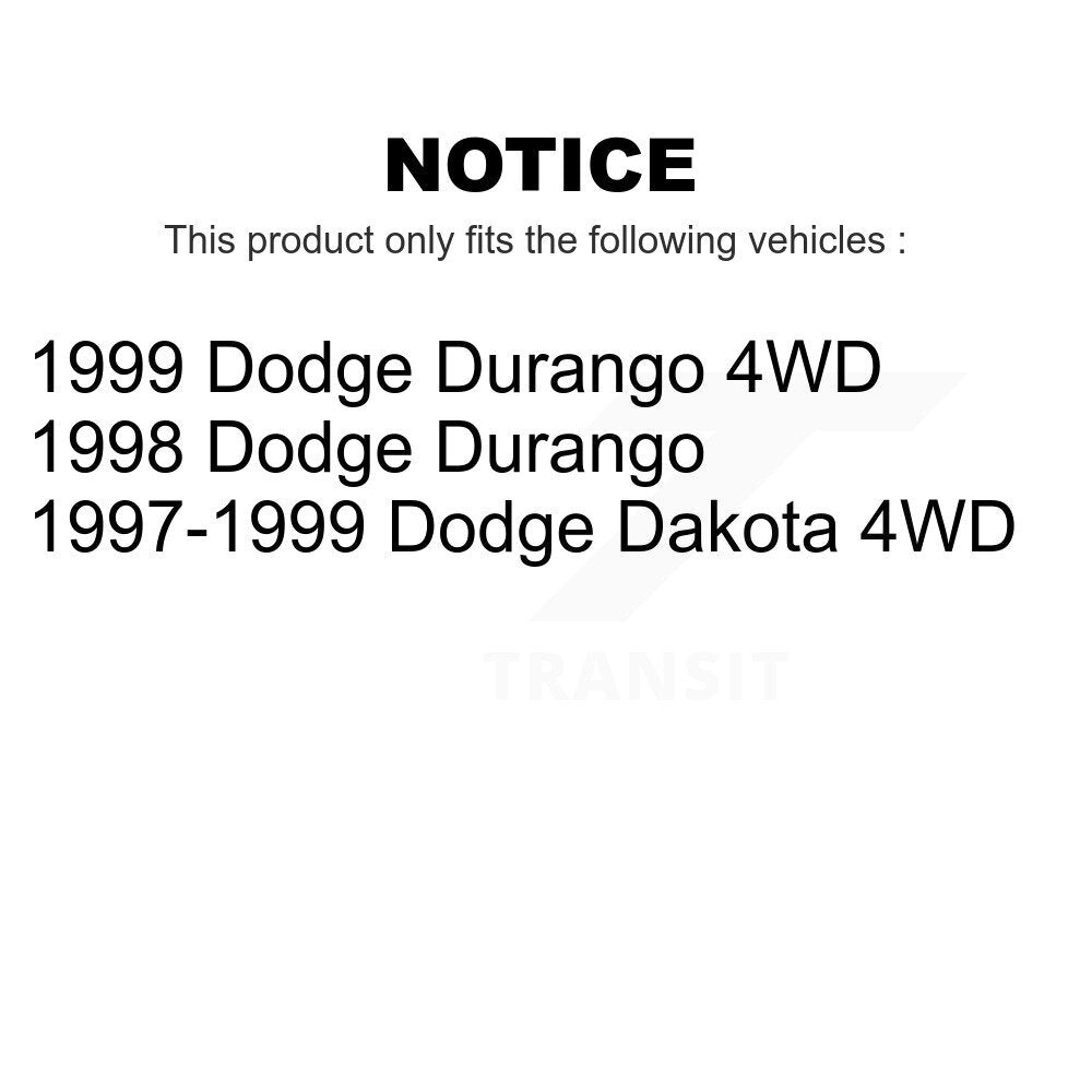 Front Steering Tie Rod End Kit For Dodge Dakota Durango KTR-103765