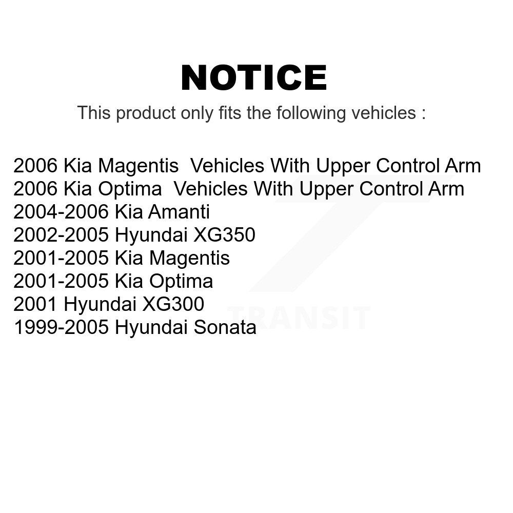 Front Steering Tie Rod End Kit For Hyundai Sonata Kia Optima XG350 Amanti XG300 Magentis KTR-103778