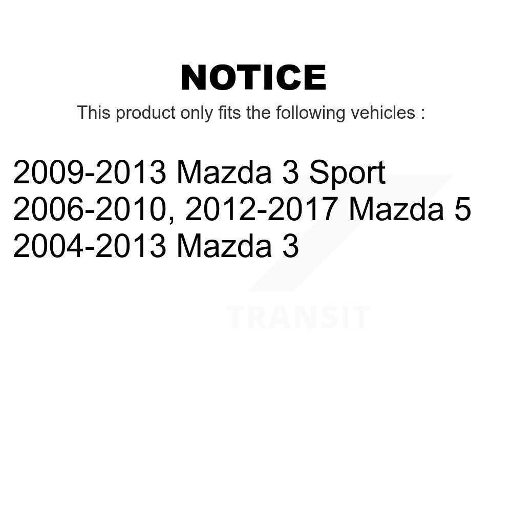Front Steering Tie Rod End Kit For Mazda 3 5 Sport KTR-103786
