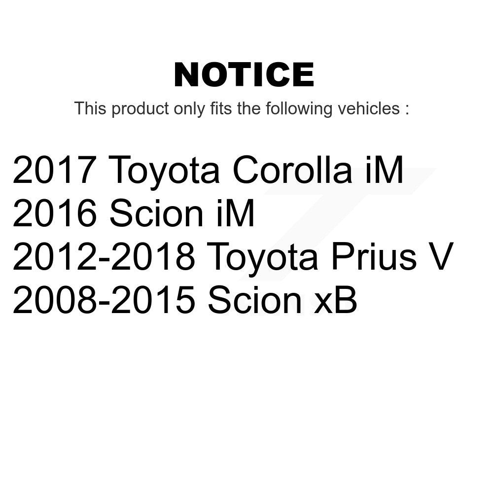 Front Steering Tie Rod End Kit For Scion xB Toyota Prius V Corolla iM KTR-103814