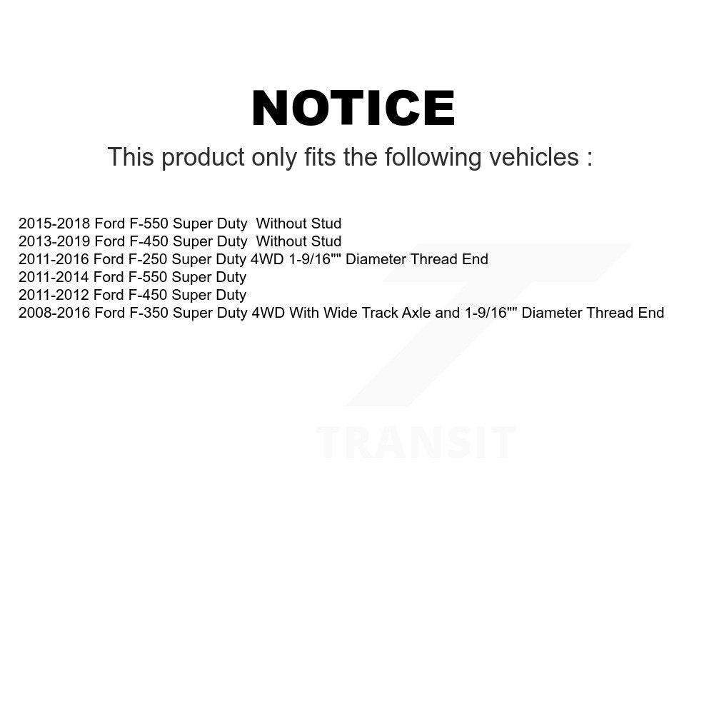 Front Steering Tie Rod End Kit For Ford F-250 Super Duty F-350 F-450 F-550 KTR-103866
