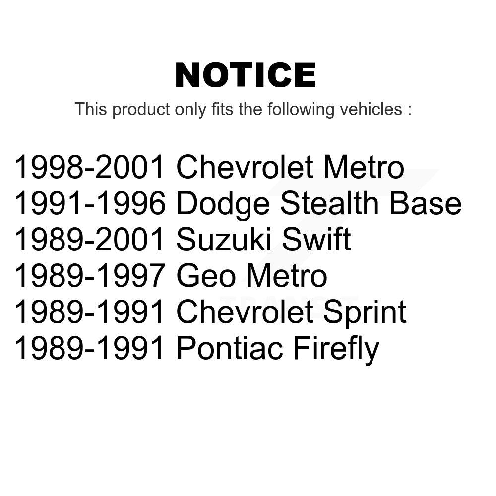 Front Rear Suspension Stabilizer Bar Link Kit For Metro Geo Chevrolet Dodge Stealth Suzuki Swift Pontiac Sprint Firefly KTR-103929