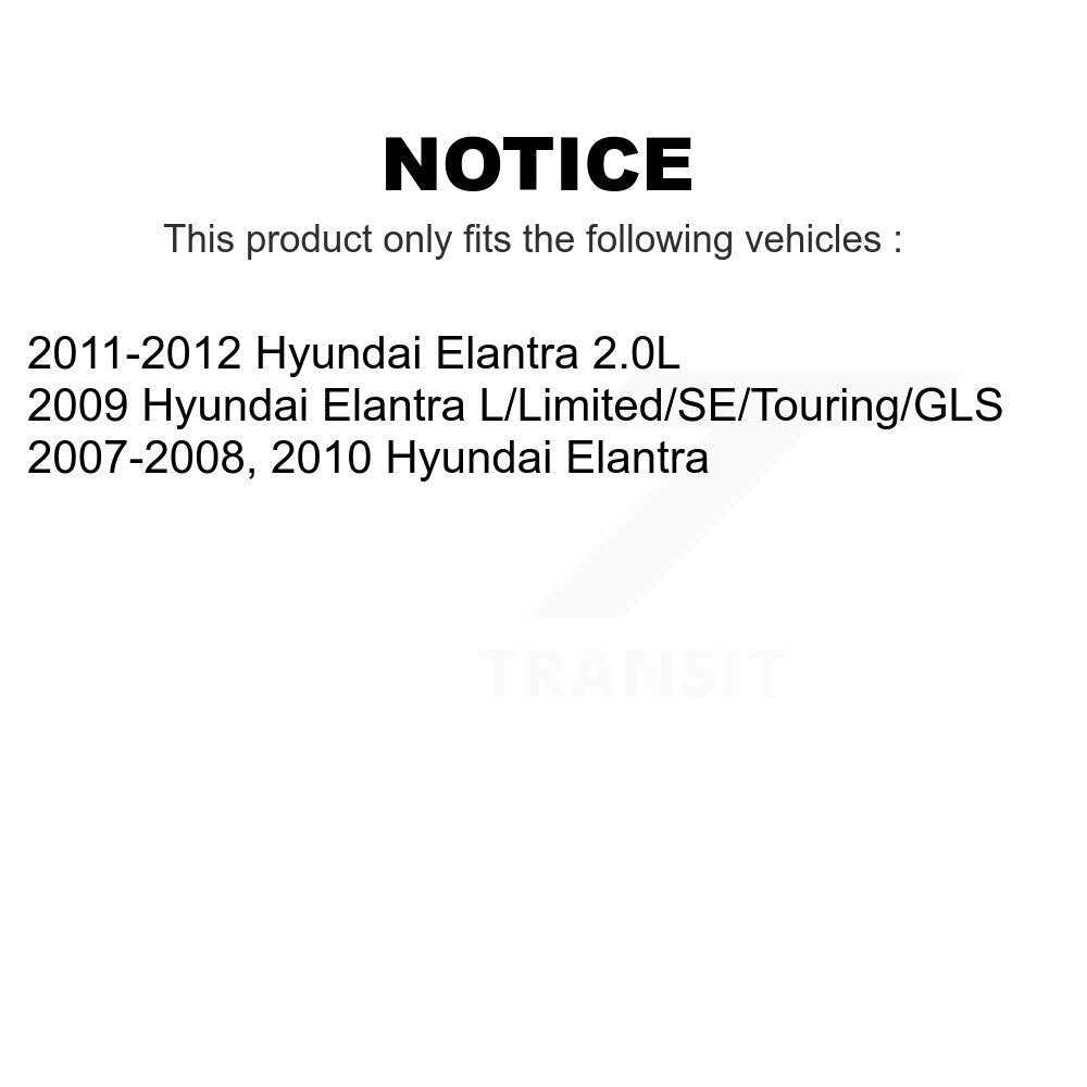 Front Suspension Control Arm With Tie Rod End And Ball Joint Kit (6Pc) For Hyundai Elantra KTR-103990