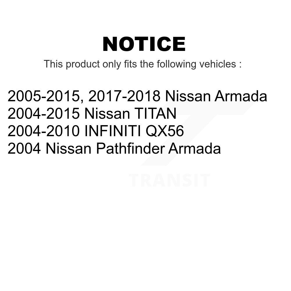 Front Suspension Control Arms And Lower Ball Joints Kit For Nissan Titan Armada INFINITI QX56 Pathfinder TITAN KTR-104134