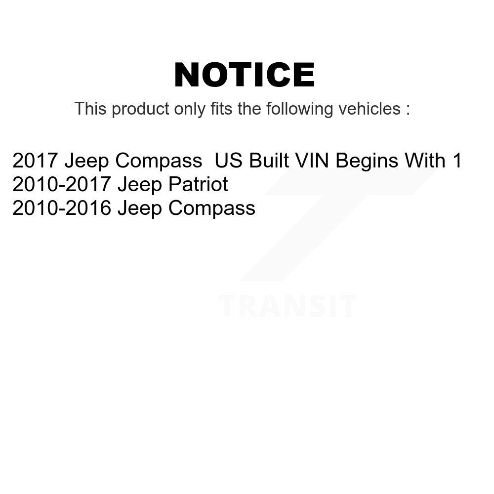 Front Rear Suspension Stabilizer Bar Link Kit For Jeep Patriot Compass KTR-104161