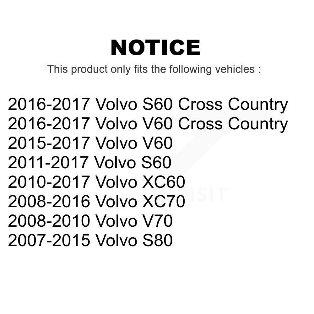 Front Rear Suspension Stabilizer Bar Link Kit For Volvo XC60 S60 XC70 S80 V60 V70 Cross Country KTR-104162