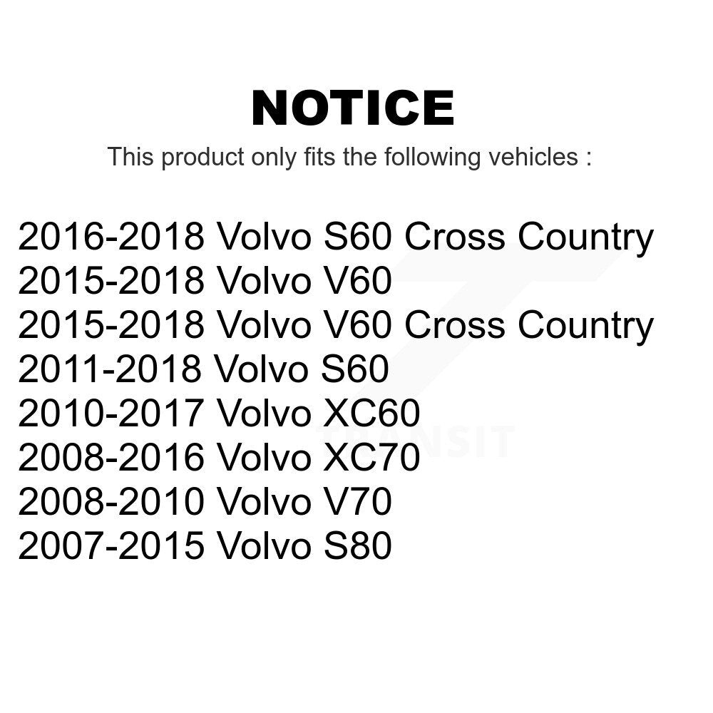 Rear Suspension Stabilizer Bar Link Pair For Volvo XC60 S60 XC70 S80 V60 Cross Country V70 KTR-104165