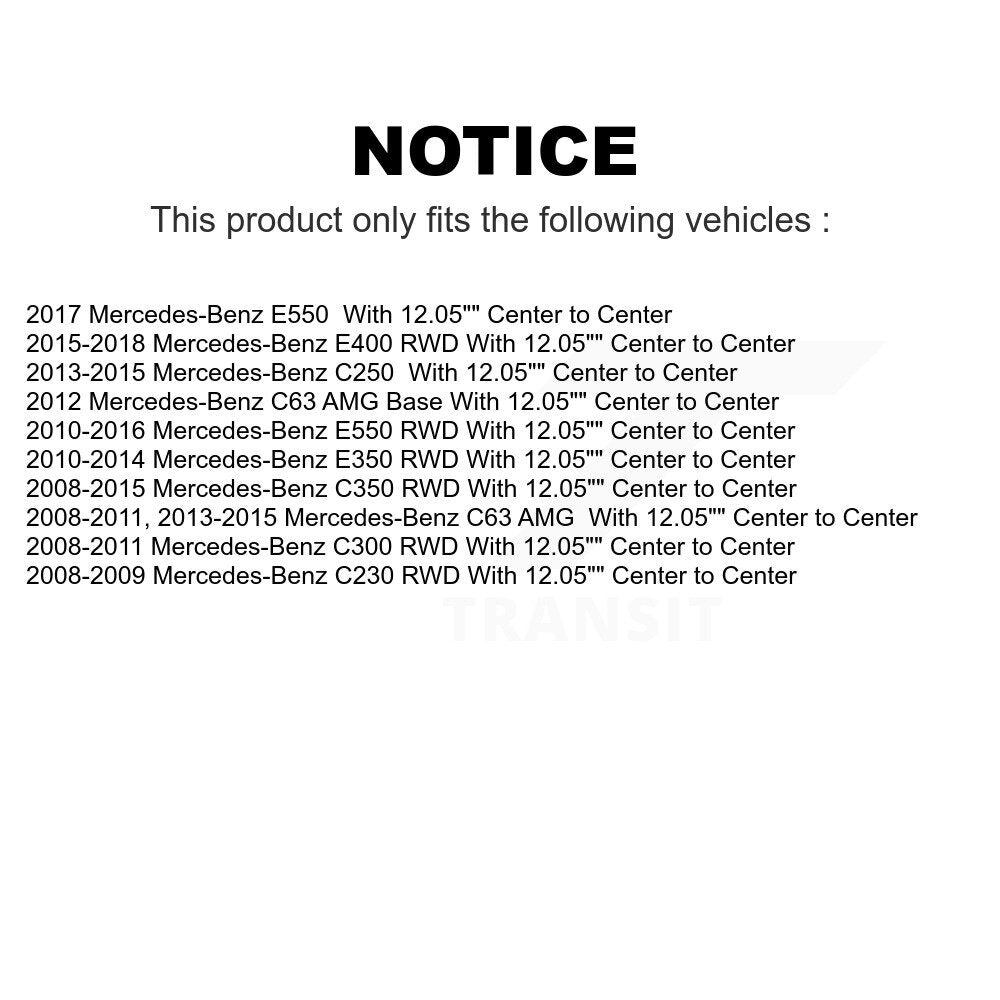 Front Suspension Stabilizer Bar Link Kit For Mercedes-Benz E350 C300 C250 E400 C350 E550 C63 AMG C230 With 12.05" Center to KTR-104211